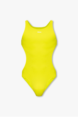 【ラグジュアリーを日常に】VERSACE アップリケ ワンピース水着 バロッコ ワンピース スイムスーツ プリント | VERSACE JP